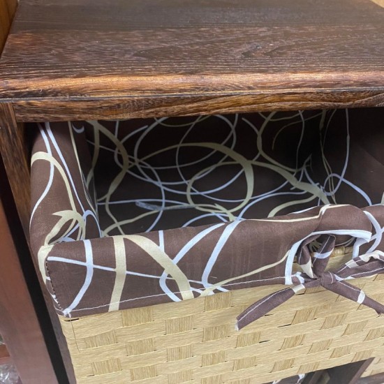 Καλάθι Απλύτων από Μπαμπού με 3 συρτάρια