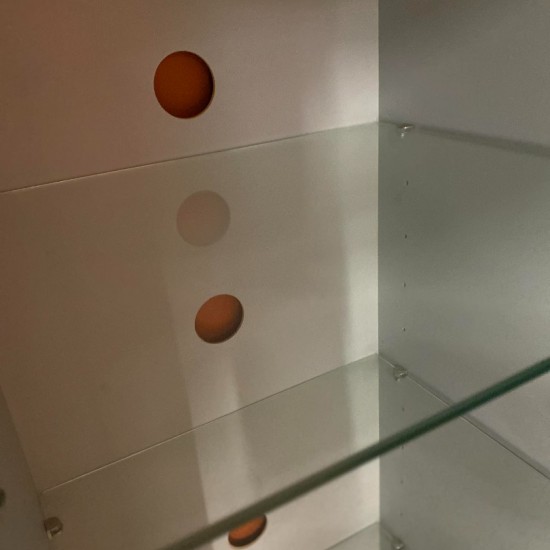 Επιδαπέδια Βιτρίνα ΣαλονιούN ΓΚΡΙ 68Χ45Χ126Η