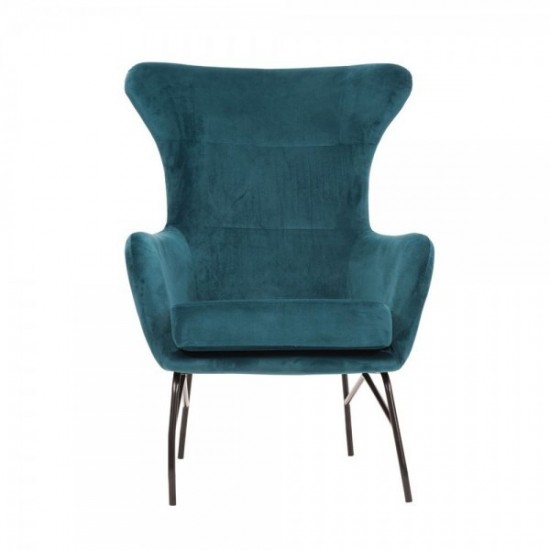 Πολυθρόνα Mono από Βελούδο - Σμαραγδί