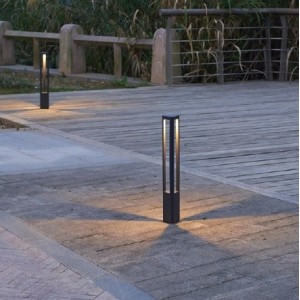 Mede Κολωνάκι LED 8W Σε Σκούρο Γκρί Χρώμα