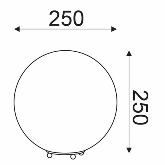 ΕΠΙΔΑΠΕΔΙΟ Φ/Σ 1ΧΕ27 ΛΕΥΚΟ ΓΥΑΛΙ+ΠΛΑΣΤΙΚΟ Φ25ΧΗ25CM