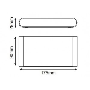 Απλίκα Up-Down LED 11W Σε Λευκό Ματ Χρώμα