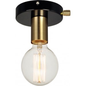 ΕΠΙΤΟΙΧΙΟ Φ/Σ 1ΧΕ27 ΜΕΤΑΛΛΙΚΟ ΜΑΥΡΟ+ΟΡΕΙΧΑΛΚΟ Φ12CM