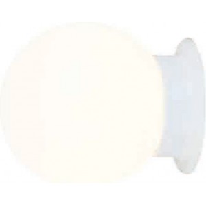 ΕΠΙΤΟΙΧΙΟ Φ/Σ 1ΧΕ27 ΛΕΥΚΟ ΓΥΑΛΙ+ΛΕΥΚΟ ΜΕΤΑΛΛΟ Φ15ΧΗ17CM