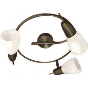 ΣΠΟΤ ΙΙI ΓΥΑΛΙ ΜΠΡΟΝΖΕ 3Χ40W E14