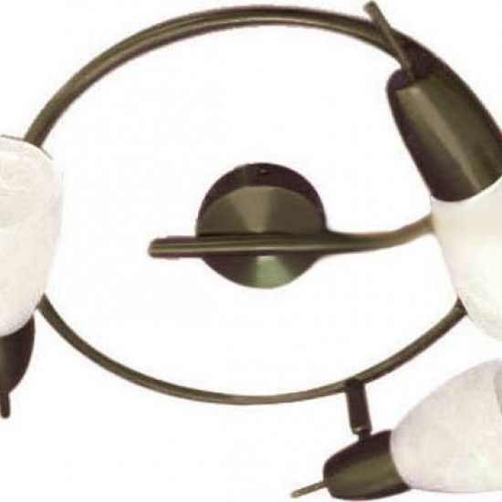 ΣΠΟΤ ΙΙI ΓΥΑΛΙ ΜΠΡΟΝΖΕ 3Χ40W E14