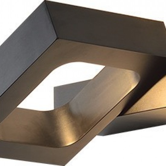 ΕΠΙΤΟΙΧΟ Φ/Σ LED 6W 3000K ΑΛΟΥΜΙΝΙΟ ΜΑΥΡΟ 14,5X13X3CM