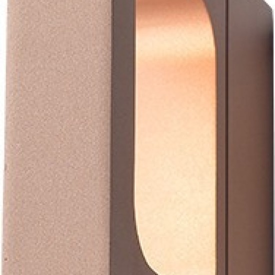 ΕΠΙΤΟΙΧΟ Φ/Σ LED 6W 3000K ΑΛΟΥΜΙΝΙΟ ΧΡΥΣΟ 14,5X13X3CM