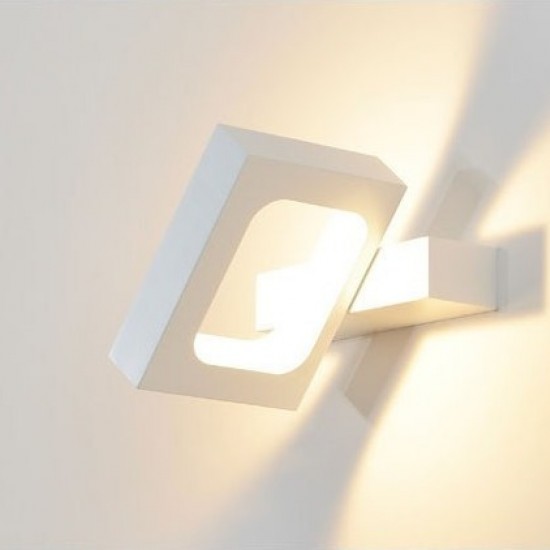 ΕΠΙΤΟΙΧΟ Φ/Σ LED 6W 3000K ΑΛΟΥΜΙΝΙΟ ΛΕΥΚΟ 14,5X13X3CM