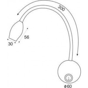 ΕΠΙΤΟΙΧΙΟ ΣΠΟΤ LED 3W 4000Κ ΜΠΡΟΥΤΖΙΝΟ ΧΡΥΣΟ ΜΕΤΑΛΛΙΚΟ ΣΠΙΡΑΛ+ΔΙΑΚΟΠΤΗ 230V 