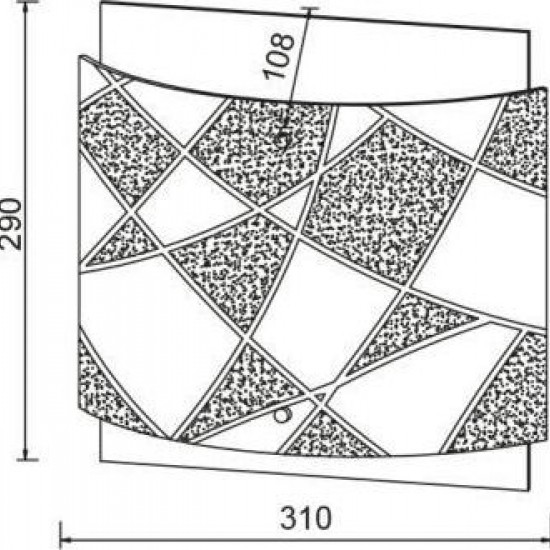 ΕΠΙΤΟΙΧΟ/ΟΡΟΦΗΣ 2ΧΕ27 ΛΕΥΚΟ/ΔΙΑΦΑΝΟ/ΚΡΥΣΤΑΛΛΟ ΔΙΠΛΟ ΓΥΑΛΙ 31Χ29Χ10,8CM