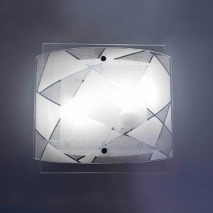 ΕΠΙΤΟΙΧΟ/ΟΡΟΦΗΣ 2ΧΕ27 ΛΕΥΚΟ/ΔΙΑΦΑΝΟ/ΚΡΥΣΤΑΛΛΟ ΔΙΠΛΟ ΓΥΑΛΙ 31Χ29Χ10,8CM