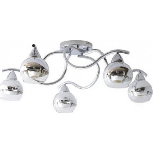 ΦΩΤΙΣΤΙΚΟ ΟΡΟΦΗΣ ΓΥΑΛΙ, ΧΡΩΜΙΟ ΔΙΑΦΑΝΕΣ 5ΧΕ27