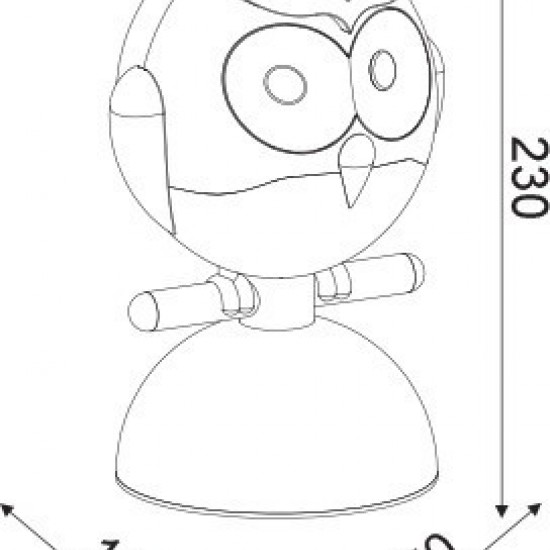 ΕΠΙΤΡΑΠΕΖΟ Φ/Σ 1ΧΕ14 ΚΑΦΕ ΠΛΑΣΤΙΚΟ ΚΟΥΚΟΥΒΑΓΙΑ 15Χ13,5ΧΗ23CM