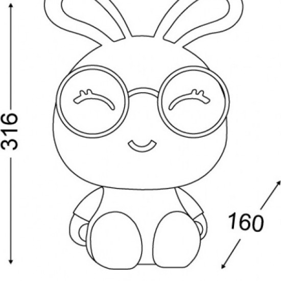 ΠΟΡΤΑΤΙΦ 1ΧΕ14 ΠΑΙΔΙΚΟ ΚΟΥΝΕΛΑΚΙ ΡΟΖ 22Χ16ΧΗ32CM