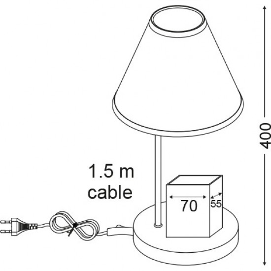 ΠΟΡΤΑΤΙΦ 1ΧΕ27 ΜΟΛΥΒΟΘΗΚΗ ΖΟΥΓΚΛΑ Φ21ΧΗ40CM