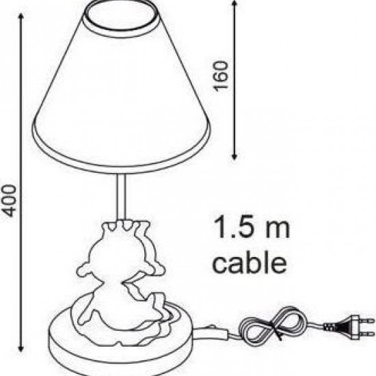ΠΟΡΤΑΤΙΦ 1ΧΕ27 ΠΑΙΔΙΚΟ ΠΡΙΓΚΙΠΙΣΣΑ Φ21ΧΗ40CM
