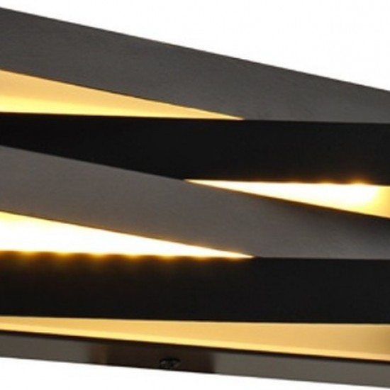 ΕΠΙΤΟΙΧΟ Φ/Σ LED 12W 3000K 960LM ΜΑΥΡΟ ΜΕΤ/ΚΟ 20X11X9CM