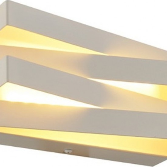 ΕΠΙΤΟΙΧΟ Φ/Σ LED 12W 3000K 960LM ΛΕΥΚΟ ΜΕΤΑΛΛΙΚΟ 20X11X9CM