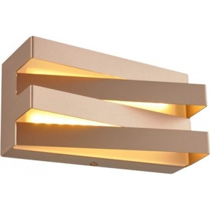 ΕΠΙΤΟΙΧΟ Φ/Σ LED 12W 3000K 960LM ΣΚΟΥΡΟ ΧΡΥΣΟ ΜΕΤ/ΚΟ 20X11X9CM