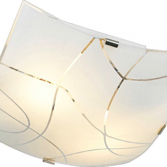 ΠΛΑΦΟΝΙΕΡΑ ΤΕΤΡΑΓΩΝΗ ΣΧΕΔΙΑ Φ30CM 2XE27