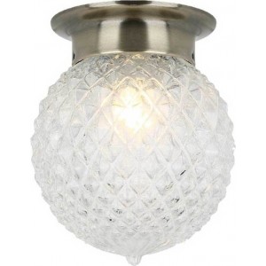 ΕΠΙΤΟΙΧΟ 1ΧΕ27 ΔΙΑΦΑΝO ΚΡΥΣΤΑΛΛΟ ΓΥΑΛΙ+ΜΠΡΟΝΖΕ ΜΕΤΑΛΛΙΚΟ Φ15ΧΗ17CM