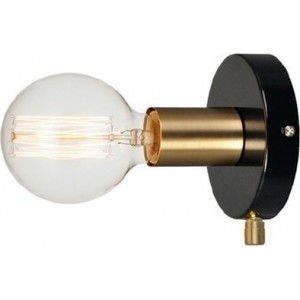 ΕΠΙΤΟΙΧΙΟ Φ/Σ 1ΧΕ27 ΜΕΤΑΛΛΙΚΟ ΜΑΥΡΟ+ΟΡΕΙΧΑΛΚΟ Φ12CM