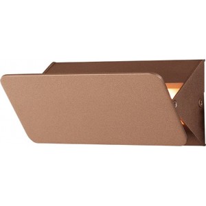 ΕΠΙΤΟΙΧΟ Φ/Σ LED 5W 3000K ΑΛΟΥΜΙΝΙΟ ΧΡΥΣΟ 16X8X5,5CM