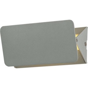 ΕΠΙΤΟΙΧΟ Φ/Σ LED 5W 3000K ΑΛΟΥΜΙΝΙΟ ΓΚΡΙ 16X8X5,5CM 