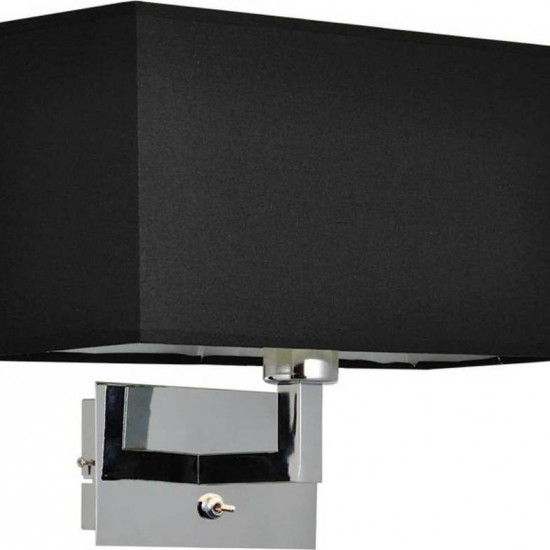 ΑΠΛΙΚΑ 1XE27 ΜΕ ΜΑΥΡΟ ΥΦΑΣΜΑΤΙΝΟ ΑΜΠΑΖΟΥΡ