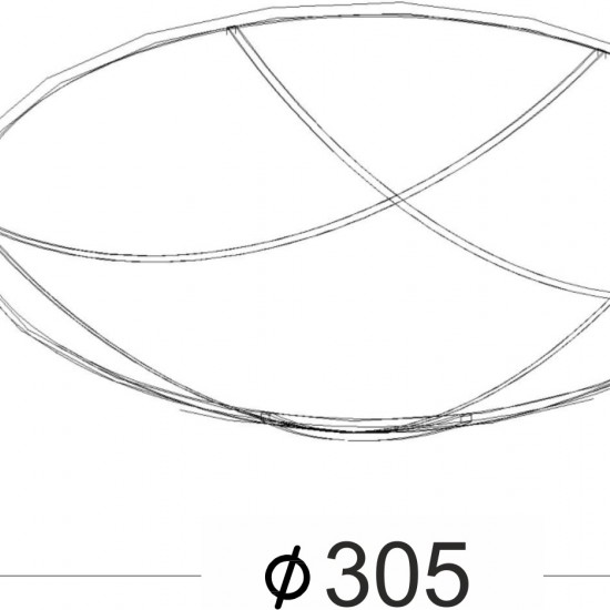 ΠΛΑΦΟΝΙΕΡΑ ΜΕΤΑΛΛΙΚΗ ΜΑΥΡΟ – ΧΡΥΣΟ Φ30CM 2XE27