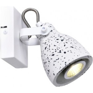 ΕΠΙΤΟΙΧΟ Φ/Σ 1ΧGU10 ΛΕΥΚΟ TERRAZZO 10X10X18CM DINO