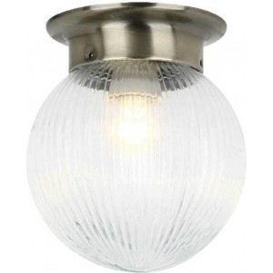 ΕΠΙΤΟΙΧΙΟ 1ΧΕ27 ΔΙΑΦΑΝΟ ΡΙΓΩΤΟ ΓΥΑΛ+ΜΠΡΟΝΖΕ ΜΕΤΑΛΛΟ Φ15ΧΗ17CM 