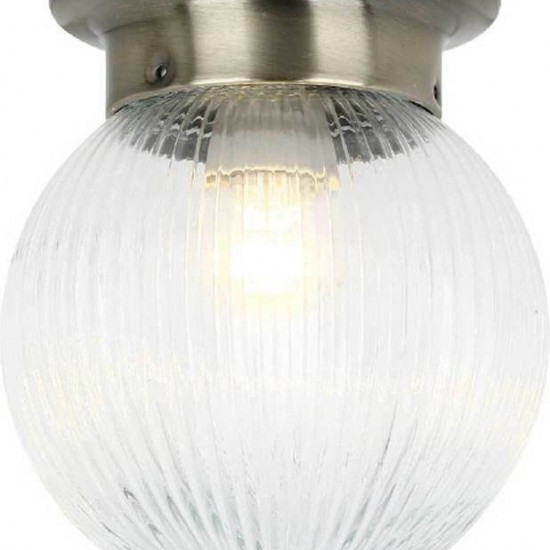 ΕΠΙΤΟΙΧΙΟ 1ΧΕ27 ΔΙΑΦΑΝΟ ΡΙΓΩΤΟ ΓΥΑΛ+ΜΠΡΟΝΖΕ ΜΕΤΑΛΛΟ Φ15ΧΗ17CM