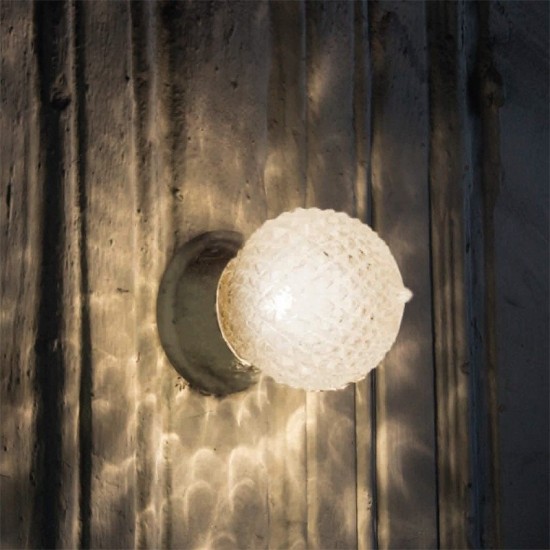 ΕΠΙΤΟΙΧΙΟ 1ΧΕ27 ΔΙΑΦΑΝΟ ΡΙΓΩΤΟ ΓΥΑΛ+ΜΠΡΟΝΖΕ ΜΕΤΑΛΛΟ Φ15ΧΗ17CM