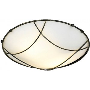 ΠΛΑΦΟΝΙΕΡΑ ΜΕΤΑΛΛΙΚΗ ΜΑΥΡΟ – ΧΡΥΣΟ Φ40CM 3XE27