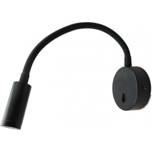 ΕΠΙΤΟΙΧΟ Φ/Σ LED 3W 3200K 190LM ΜΑΥΡΟ ΜΕΤΑΛΛΙΚΟ D8X36CM