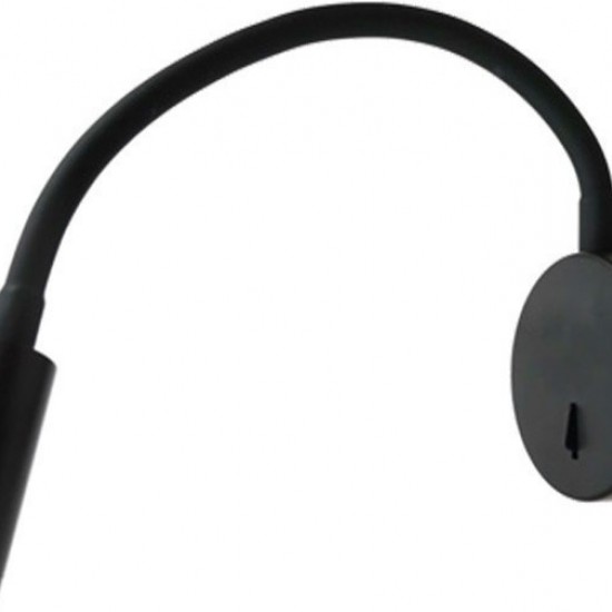 ΕΠΙΤΟΙΧΟ Φ/Σ LED 3W 3200K 190LM ΜΑΥΡΟ ΜΕΤΑΛΛΙΚΟ D8X36CM