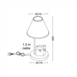 ΠΟΡΤΑΤΙΦ 1ΧΕ27 ΜΟΛΥΒΟΘΗΚΗ ΔΙΑΣΤΗΜΑ Φ21ΧΗ40CM