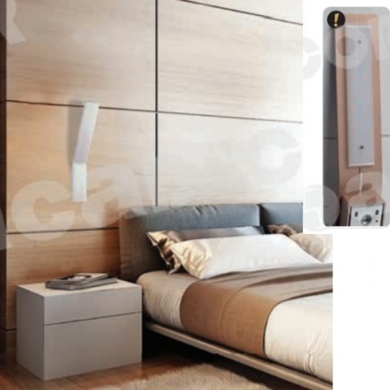 ΕΠΙΤΟΙΧΟ Φ/Σ LED 9W 3000K ΑΛΟΥΜΙΝΙΟ ΛΕΥΚΟ 40X7X12CM