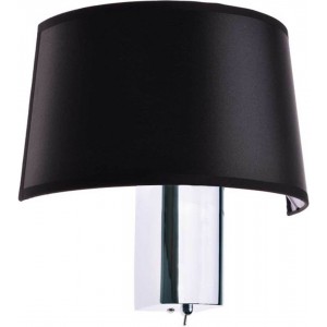 ΧΡΩΜΙΟ ΜΕΤΑΛΛΙΚΗ ΑΠΛΙΚΑ 1XE27 ΜΑΥΡΟ ΑΜΠΑΖΟΥΡ ΚΑΙ ΔΙΑΚΟΠΤΗ