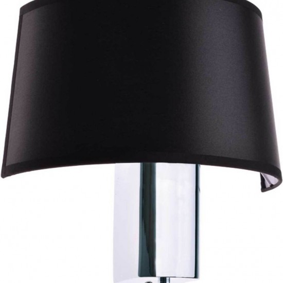 ΧΡΩΜΙΟ ΜΕΤΑΛΛΙΚΗ ΑΠΛΙΚΑ 1XE27 ΜΑΥΡΟ ΑΜΠΑΖΟΥΡ ΚΑΙ ΔΙΑΚΟΠΤΗ