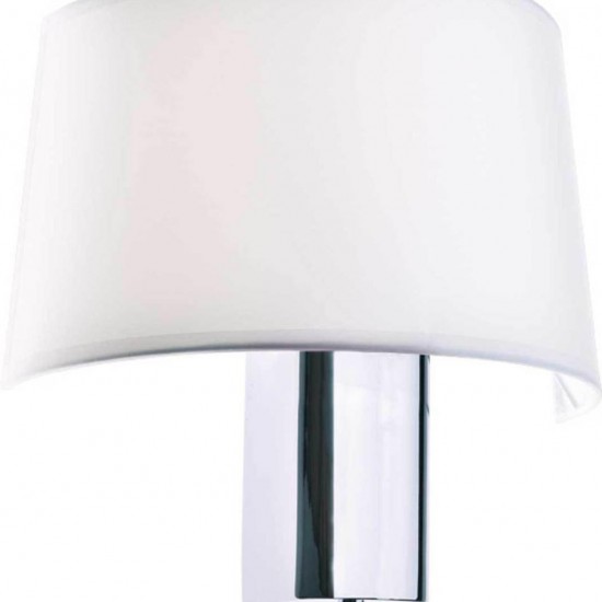 ΧΡΩΜΙΟ ΜΕΤΑΛΛΙΚΗ ΑΠΛΙΚΑ 1XE27 ΛΕΥΚΟ ΑΜΠΑΖΟΥΡ ΚΑΙ ΔΙΑΚΟΠΤΗ