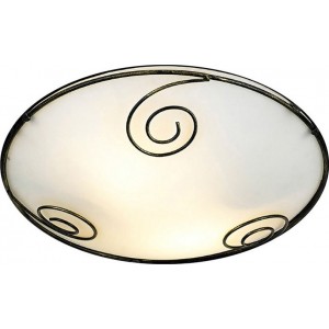 ΠΛΑΦΟΝΙΕΡΑ ΜΕΤΑΛΛΙΚΗ ΜΑΥΡΟ ΧΡΥΣΟ Φ30CM 2XE27