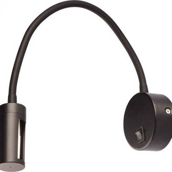 ΕΠΙΤΟΙΧΟ Φ/Σ LED 3W ΜΑΥΡΟ 3200K 210LM 8X4X44CM