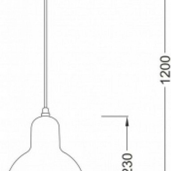ΚΡΕΜΑΣΤΟ ΔΙΑΦΑΝΕΣ ΓΥΑΛΙ Φ17cm 1χ40W E27