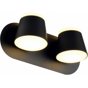 ΕΠΙΤΟΙΧΟ Φ/Σ LED 16W 3000K 1280LM ΜΑΥΡΟ ΜΕΤΑΛΛΙΚΟ 27X12X11CM