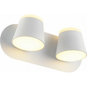 ΕΠΙΤΟΙΧΟ Φ/Σ LED 16W 3000K 1280LM ΛΕΥΚΟ ΜΕΤΑΛΛΙΚΟ 27X12X11CM