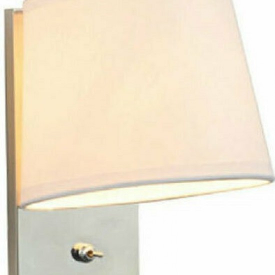 ΒΑΣΗ ΑΠΛΙΚΑΣ 1XE27 (ΧΩΡΙΣ ΚΑΠΕΛΟ) ΧΡΩΜΙΟ ΜΕΤΑΛΛΙΚΗ ΜΕ ΔΙΑΚΟΠΤΗ