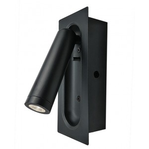 ΕΠΙΤΟΙΧΟ Φ/Σ LED 3W 3200K 190LM ΜΑΥΡΟ ΜΕΤΑΛΛΙΚΟ ΧΩΝΕΥΤΟ 7X5X17CM